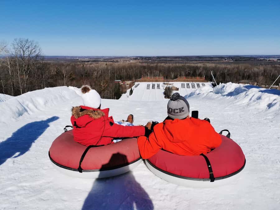 From Toronto: Snow Tubing and Snowshoeing or 1/2 Day Tubing - From Toronto Pickup to Snow Valley: how the day starts