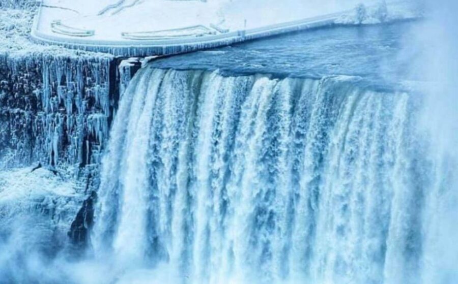 From Toronto: Winter Wonder of Niagara Falls Tour - Dufferin Island, Whirlpool Rapids, International Control Dam, and Old Scow