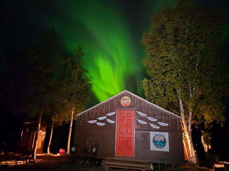 From Yellowknife: Aurora Borealis Tour with Cozy Cabin Base - The Cozy Cabin base: why it beats the usual cold-watch setup