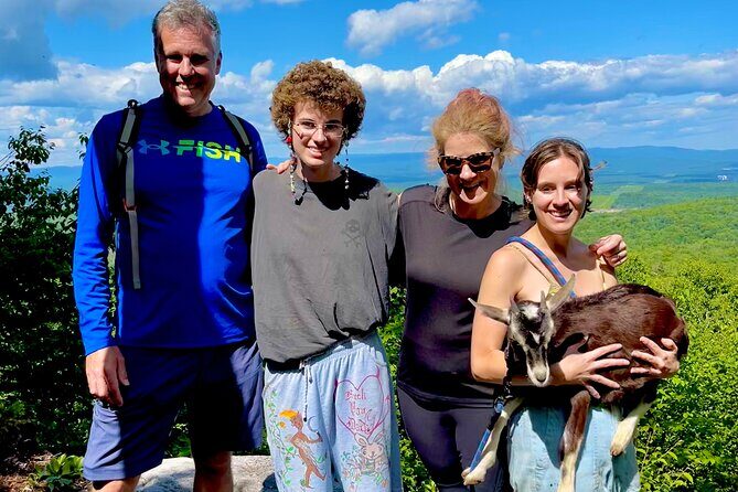 Goat Hiking, Beaver Dam Visit and picnic in Quebec forest - Forest tracking lessons: why those stops matter more than you expect