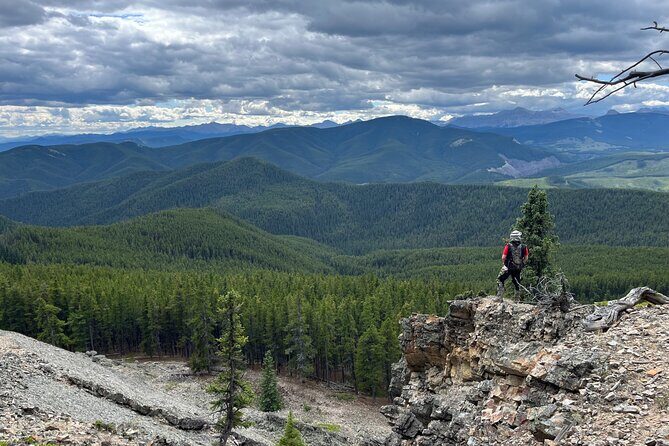 Guided Electric Dirt Bike Surron Tour Banff and Rockies - Stop one: McLean Creek wilderness on quiet off-road trails