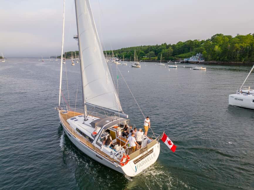 Halifax: Sunset Wine and Cheese Sailboat Cruise - Sunset payoff: Dingle Tower at the edge of evening