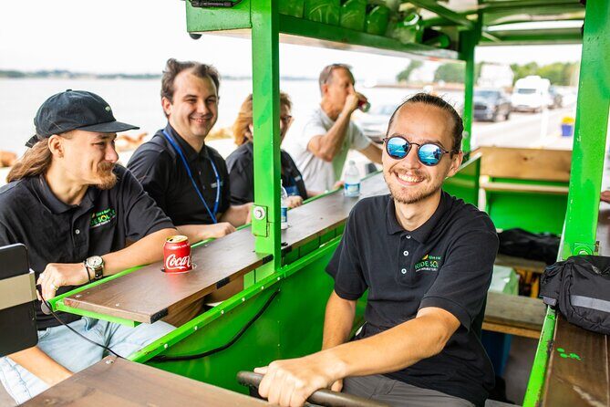 Halifax waterfront SOLAR Party Bike food & drink experience! - Getting on board: meeting point, timing, and the pedal-bus reality
