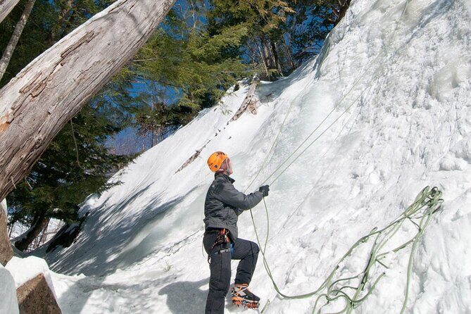 Ice Climbing Initiation in Mont-Tremblant - Small-group coaching with bilingual guides (English and French)