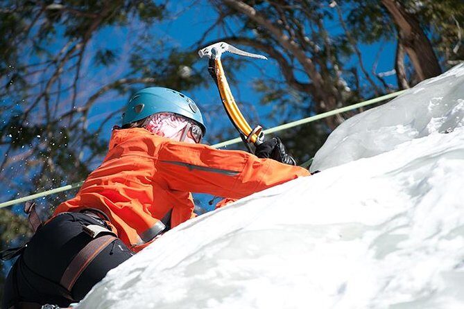Ice Climbing Initiation in Mont-Tremblant - Getting geared up: helmets, crampons, and the ski-boot rule