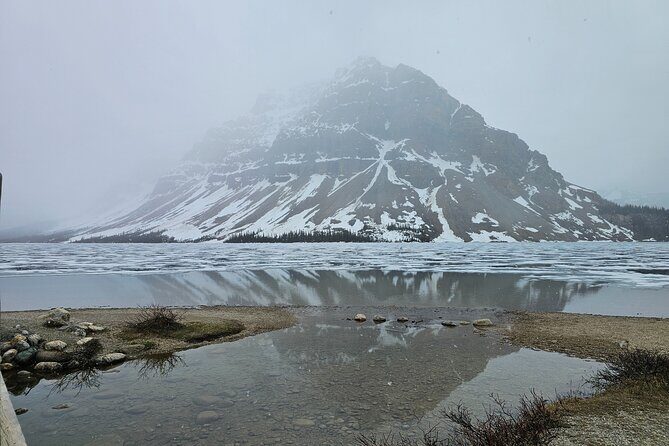 Icefields Parkway and Abraham Lake Bubbles Private Tour - Crowfoot Glacier viewpoint: quick, worthwhile, and easy to fit