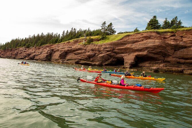 Kayak the Bay of Fundy Sea Caves - Entering the Cave Area: How High Tide Can Change Your Route