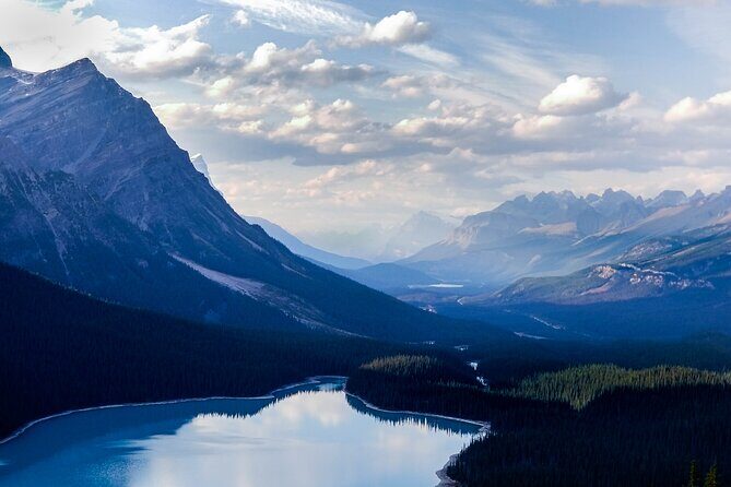 Lake View Tour-Lake Moraine, Louise, Emerald, Peyto, Vermillion - Johnston Canyon: limestone gorge views, waterfalls, tunnels, and pools (when included)