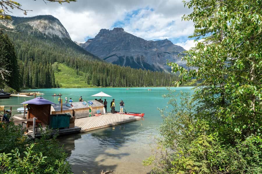 Lakes Moraine, Louise, Emerald, Johnston Canyon & Yoho Tour - Emerald Lake and Natural Bridge in Yoho: water features, not just scenery