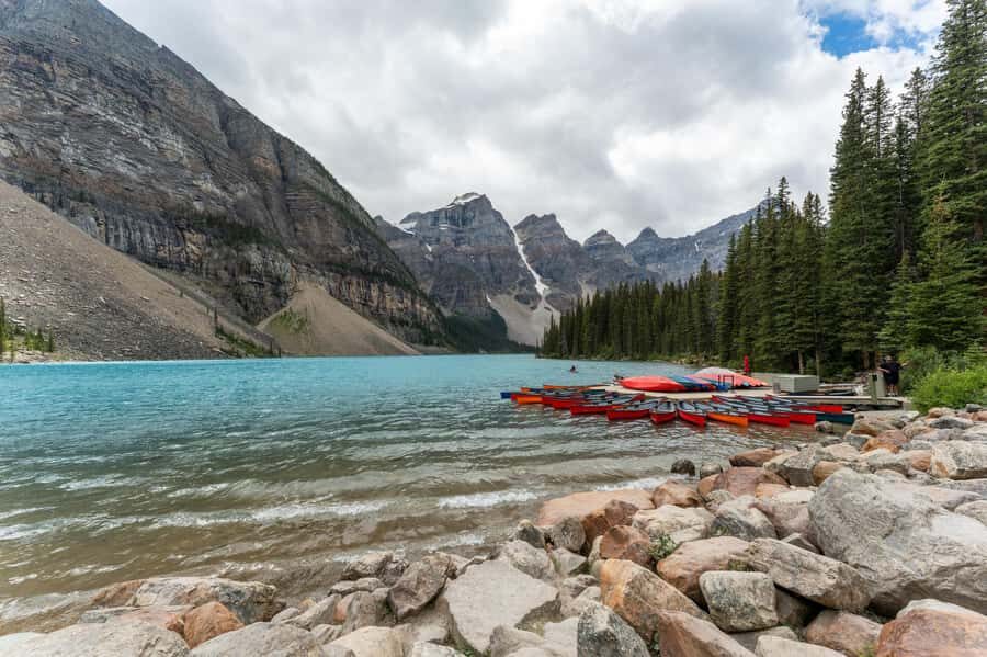 Lakes Moraine, Louise, Emerald, Johnston Canyon & Yoho Tour - Johnston Canyon: waterfalls, a real trail, and the mud reality check