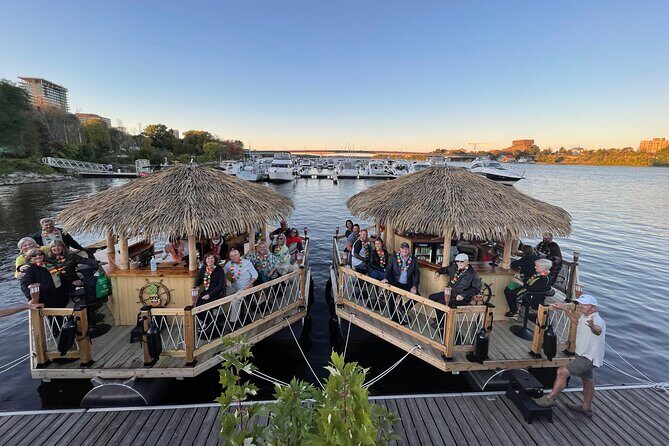 Lilo Floating Tiki Bar on the Ottawa River - Sights you’ll float past: Parliament Hill to the Rideau Falls area