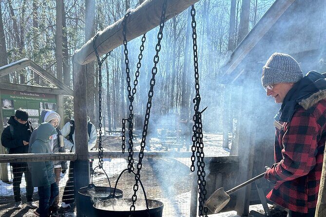 Maple Syrup Tour on the Sugar Bush Trek - Pioneer wood-cutting and your souvenir moment