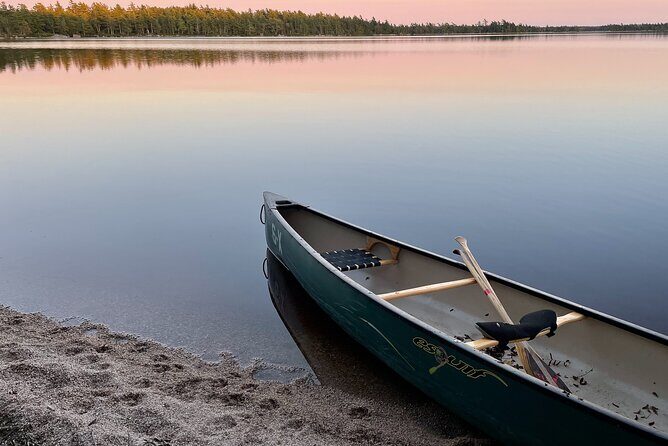 Medway Lakes Canoe Trip 3-Day - Day 1 on Boot Lake: unload, lunch, and your first real paddling feel