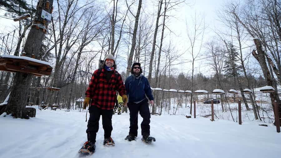 Mont-Tremblant: Guided Snowshoe Tour - The break: fire built on the snow (and why it’s more than a snack stop)