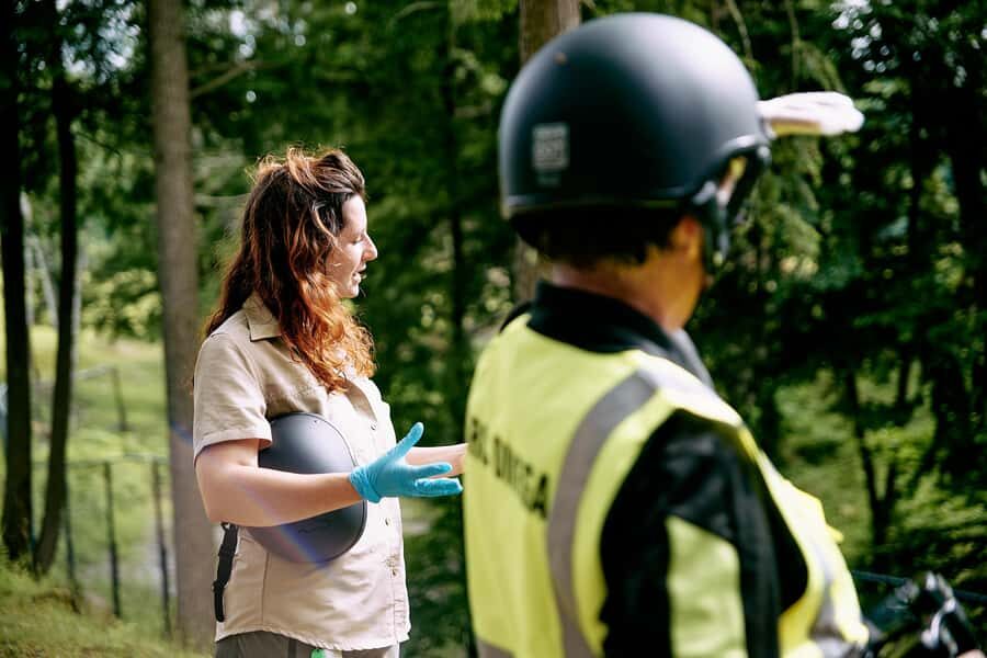 Montebello, QC: Parc Omega Guided Animal Feeding in an All-Terrain Vehicle - The Secret of the Guardians and your same-day park admission