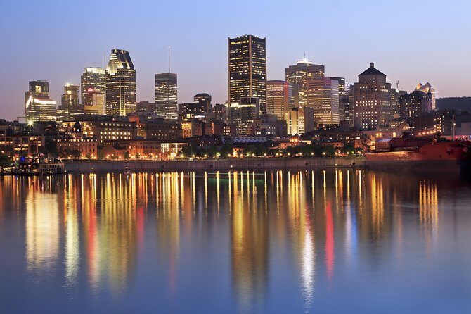 Montreal at Night Tour - Old Montreal photo stops: Notre-Dame Basilica and City Hall