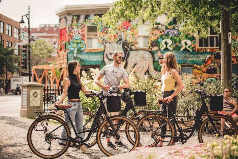 Montreal: Downtown and Old Montreal Highlights Bike Tour - Farine Five Roses and the Gay Village: quieter laneways, then street life