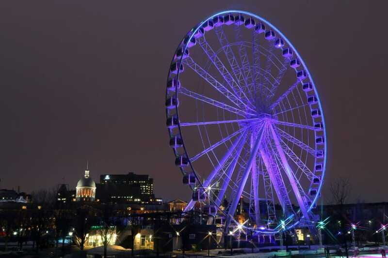 Montreal: Small Group Night Tour with La Grande Roue Entry - Downtown pickup to a comfy minivan night ride