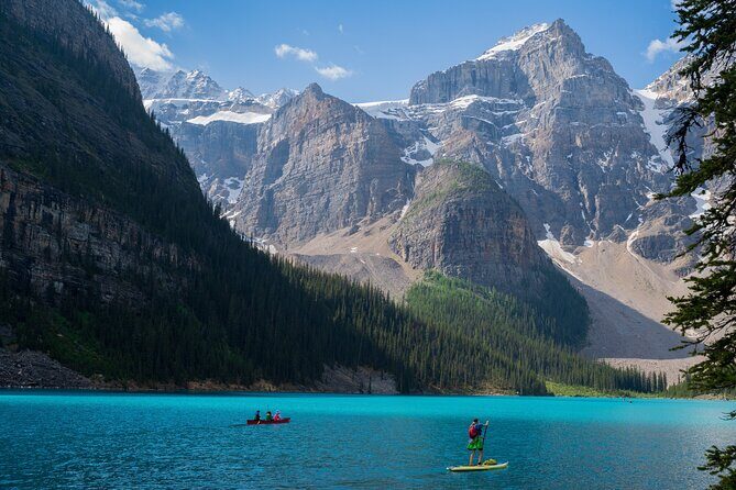 Moraine Lake And Lake Louise Tour from Banff - Banff Town Drive and Park Views From the Van