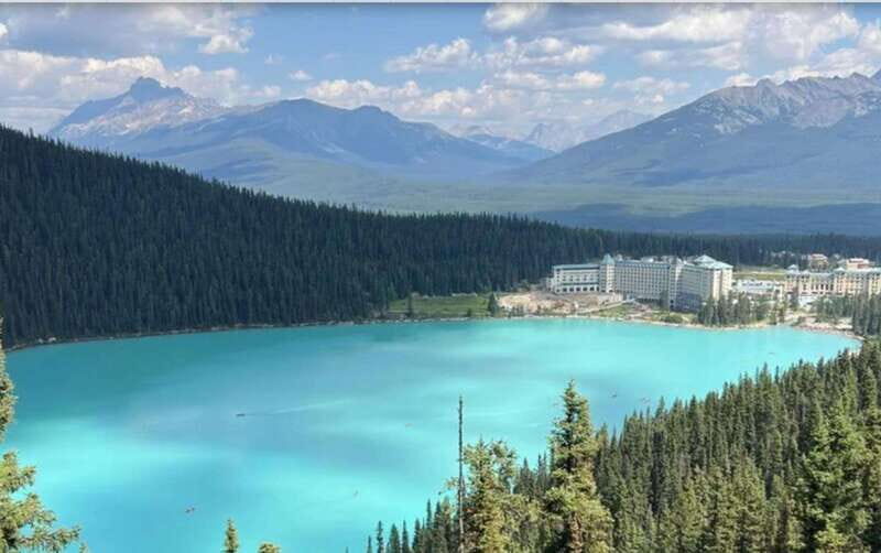 Moraine Lake Sunrise & Lake Louise from Calgary/Canmore/Banf - Rock Pile vs. Shoreline: Choosing Your Own Pace