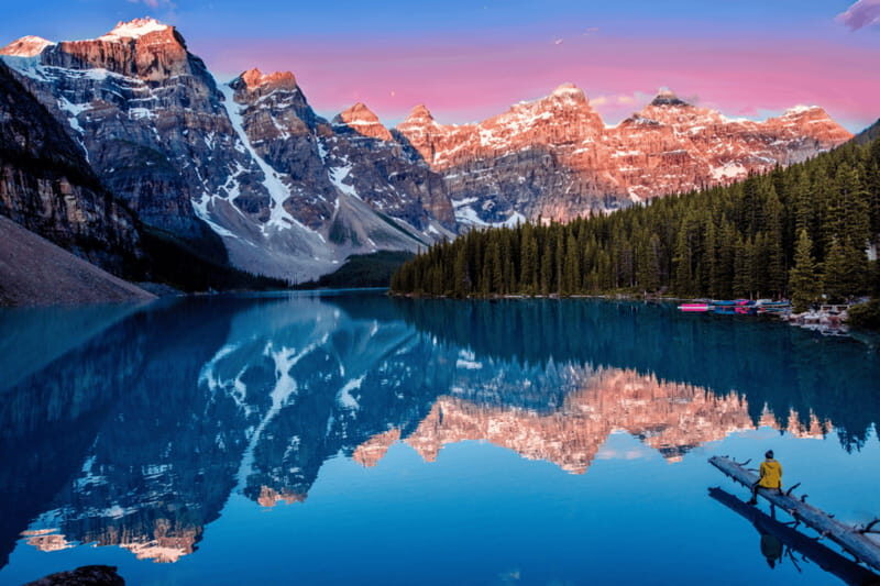 Moraine Lake Sunrise & Lake Louise from Calgary/Canmore/Banf - Travel Comfort From Calgary, Canmore, and Banff