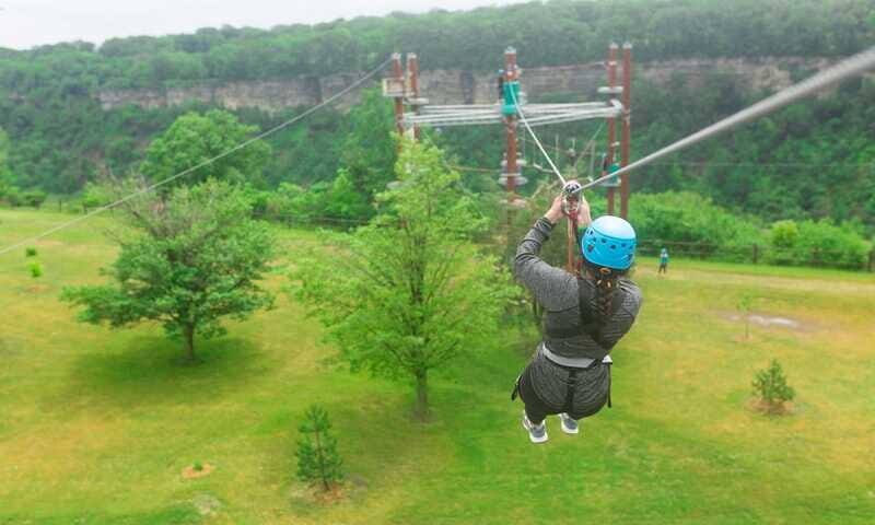 Niagara Falls, Canada: Whirlpool Adventure Ropes Course - The thrill factor: what the obstacles and zip-lines really feel like