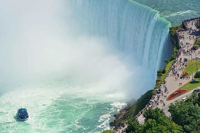 Niagara Falls Canadian Luxury Tour: Boat, Journey, Skylon & Lunch - Journey Behind the Falls: seeing Niagara from the tunnels