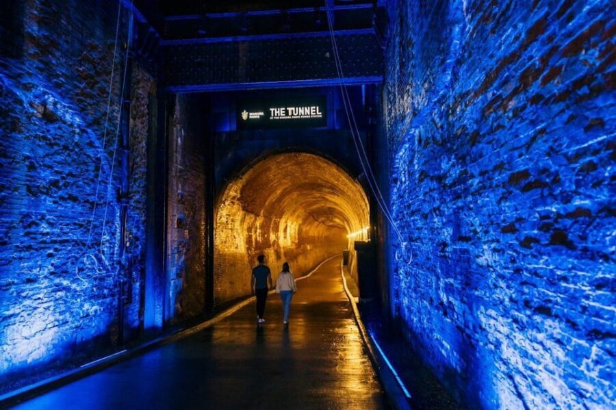 Niagara Falls: Niagara Parks Power Station & Tunnel at Night - The Generator Halls: Where LED Lighting Makes Electricity Feel Artistic