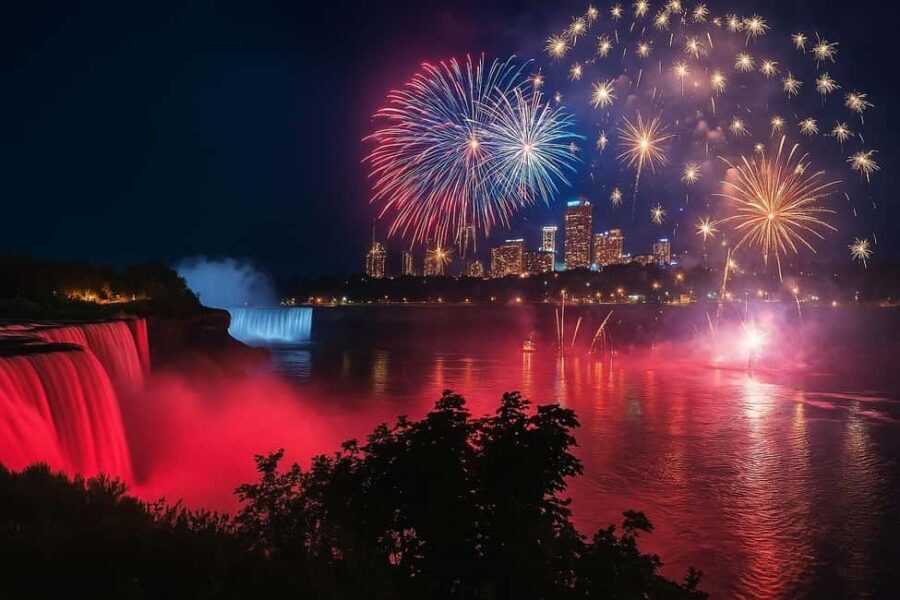 Niagara Falls: Skylon Tower, Fireworks & Walking Tour Canada - Seeing the Canadian and American Falls up close