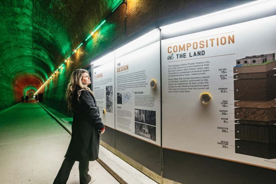 Niagara Parks: Power Pass + Falls Incline Railway - The 2,200-foot Tailrace Tunnel: how you see the Falls from the river’s edge