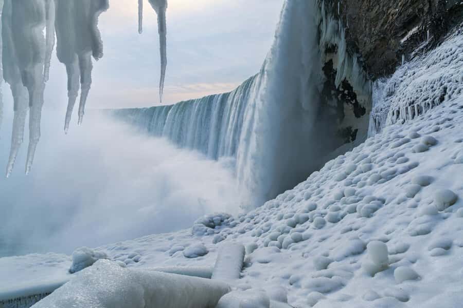 Niagara Winter Wonderland w/ 4 Attractions & Syrup Taste - Dufferin Islands Nature Area: your first winter look at the gorge