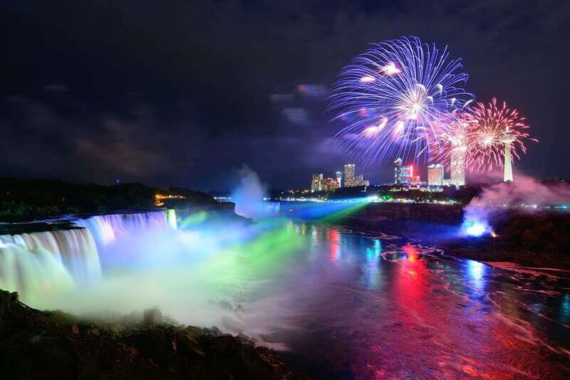 Night on Niagara Walking Tour with Fireworks Cruise + Dinner - Headed to the Hornblower Fireworks Boat Cruise (May–Oct)