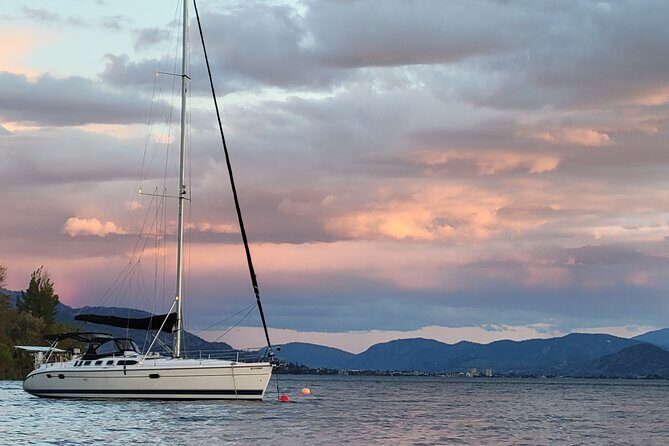 Okanagan Lake Sailing Tour from Penticton & Naramata BC - Sun-Soaked Afternoon Sailing on a 46 Hunter 460