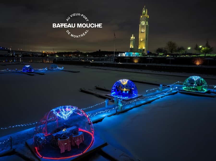 Old Port Montreal: Frosted Evening Dining Under the Stars - Where You Actually Board the Bateau-Mouche (Old Port Clock Tower area)