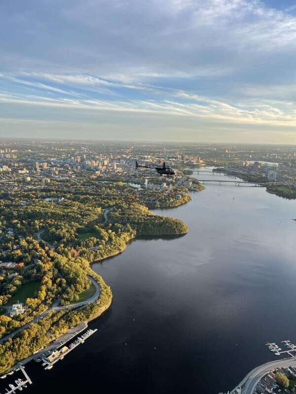 Ottawa: Helicopter Ride with Live Commentary - Rideau Canal and Ottawa River: The Aerial Thread That Connects It All