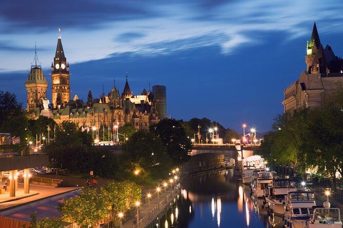 Ottawa Premium Night Driving Tour with River Cruise - Rideau Canal at dusk: what the cruise is really like