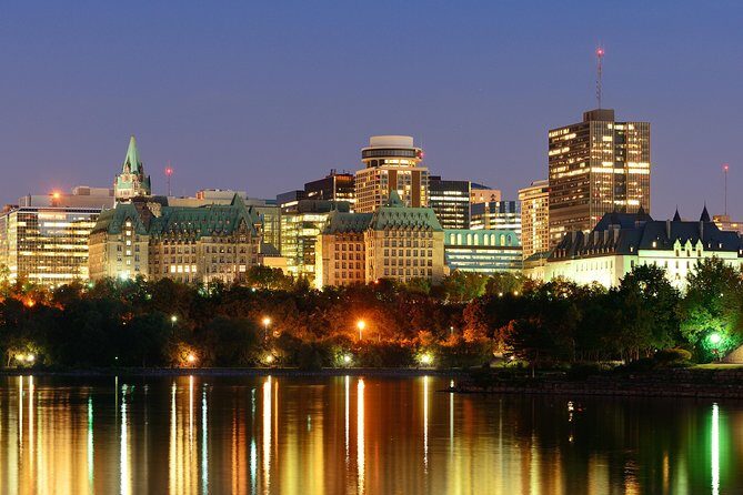 Ottawa Premium Night Driving Tour with River Cruise - Weather and the Parliament Hill light show reality check
