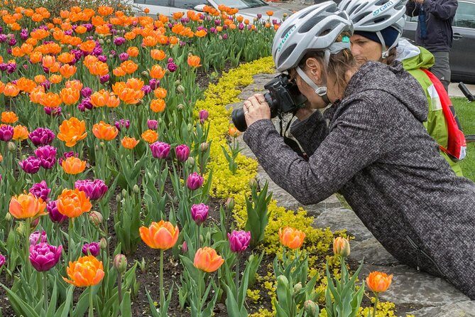 Ottawa Spring Tulip Festival Bike Tour - Meeting at Sparks Street and getting your bike set