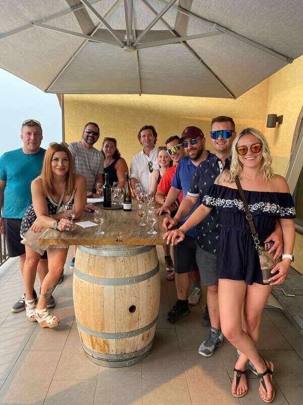 Penticton: Naramata Bench Full Day Guided Wine Tour - Three Sisters Winery: finish with variety and a buying window