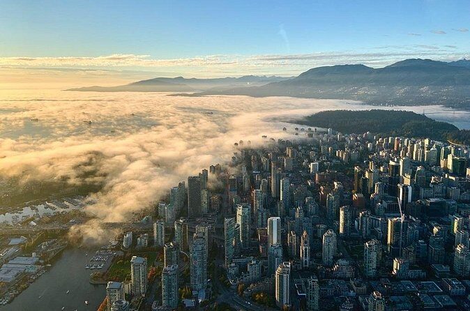 Pre/Post Cruise Helicopter Vancouver City Tour with Hotel Pickup - What the helicopter segment feels like in real life
