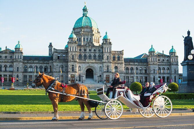 Premier Horse-Drawn Carriage Experience in Victoria - Comfort in real Victoria weather: roof, blankets, and lantern evenings