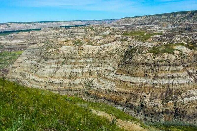 Private Badland Tour - East Coulee School Museum, Then the Rosedale Suspension Bridge