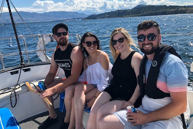 Private Kelowna Sailing Cruise on Okanagan Lake - Downtown Kelowna waterfront and City Park from lake level