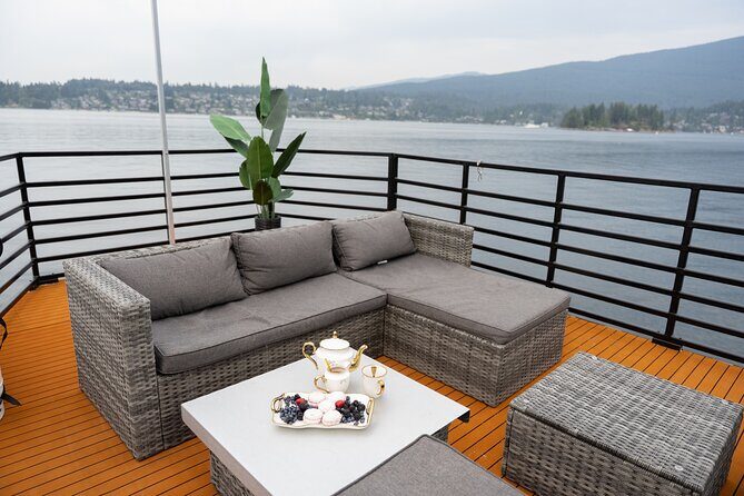 Private Sauna Boat Experience in Vancouver - Two decks, lounge space, and your own music on the water