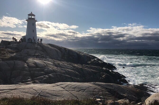 Private Tour in Halifax by a Luxury Vehicle with Informative Guide - Peggy’s Cove: granite rocks, white-washed edges, and lighthouse contrasts