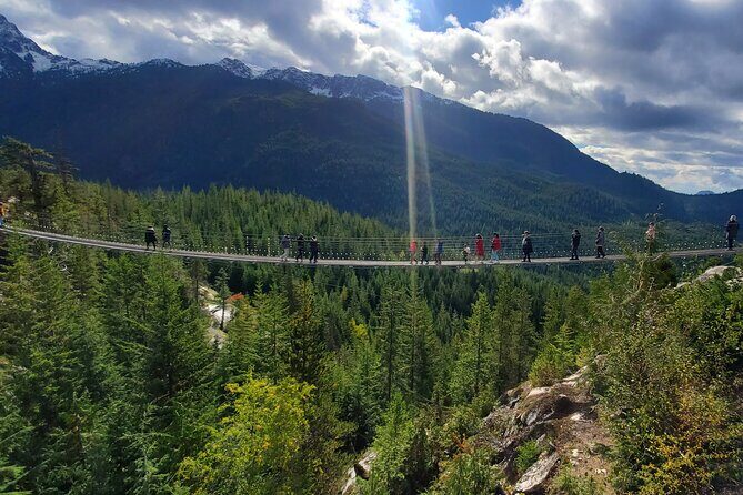 Private Whistler+ Sea 2 Sky Gondola +Shannon Fall+Green Lake Tour - Sea to Sky Gondola and the Sky Pilot Bridge: fast lift, big payoff