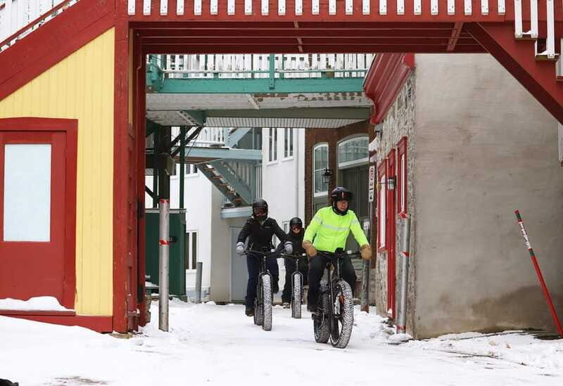 Quebec City: Fat Bike Guided Tour - Quartier Petit-Champlain in Snow: Pretty Streets, Real Context