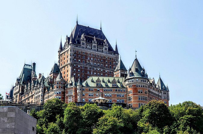 Quebec City Old Town Private Self Guided Walking Tour - Monument Samuel De Champlain: founder story plus big views