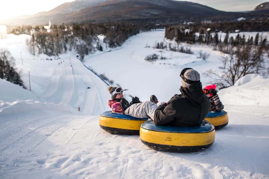 Quebec City: Snow Tubing at Village Vacances Valcartier - How the Park Works: One Tube, Many Ways Down