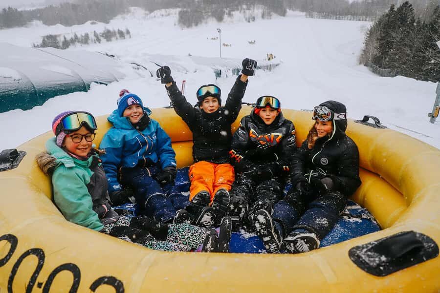 Quebec City: Snow Tubing at Village Vacances Valcartier - Central Area Lanes: The Best Place to Start, Repeat, and Build Confidence